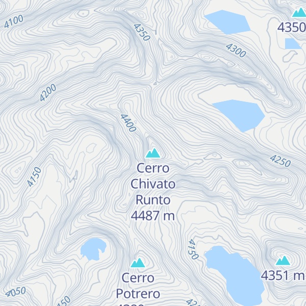 Map of Cerro Chivato Runto