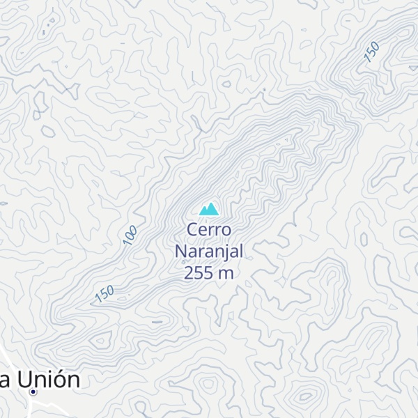 Map of Cerro Naranjal