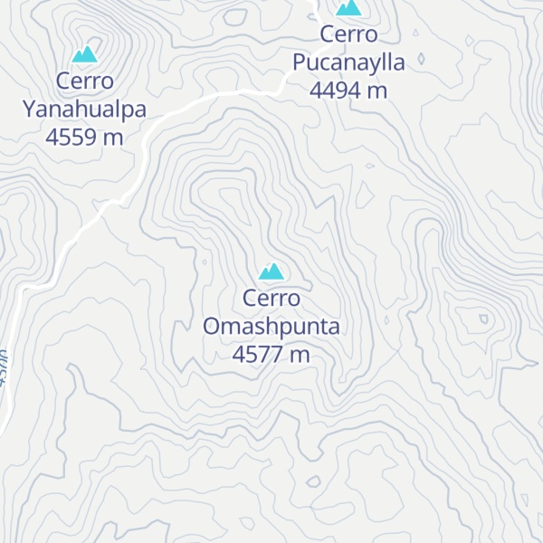 Map of Cerro Omashpunta