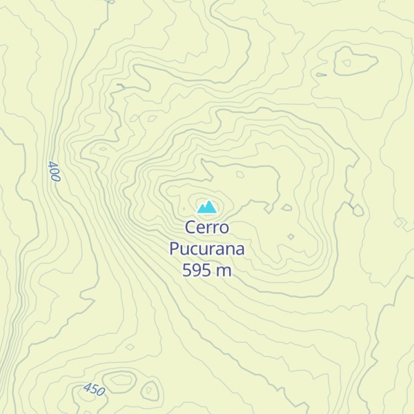 Map of Cerro Pucurana