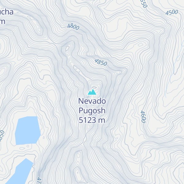Map of Nevado Pugosh