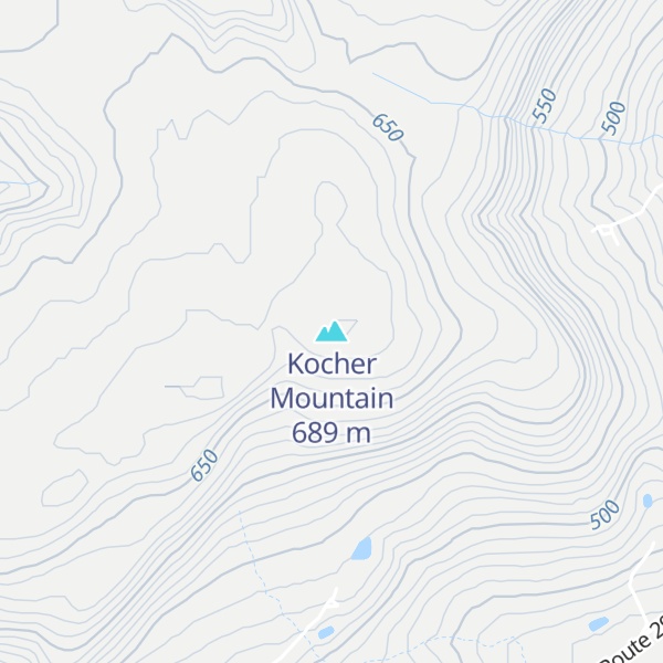 Map of Kocher Mountain
