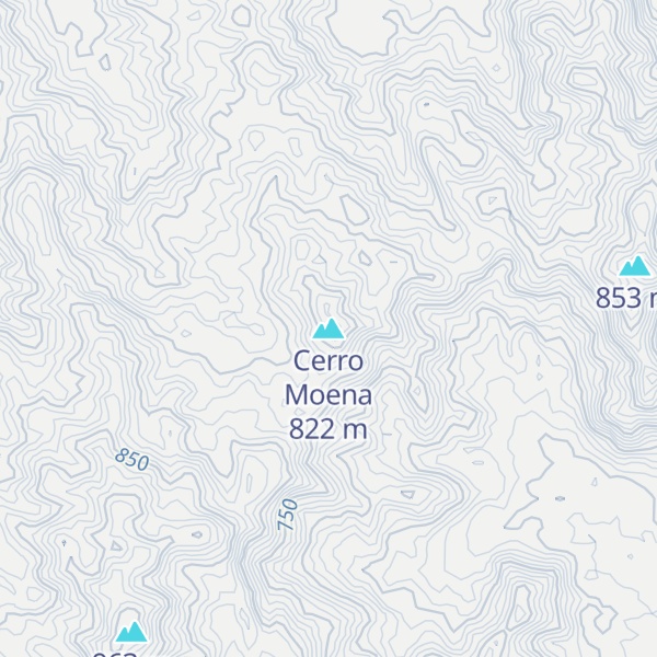 Map of Cerro Moena