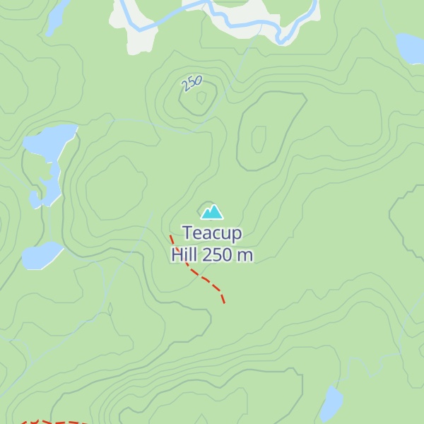 Map of Teacup Hill