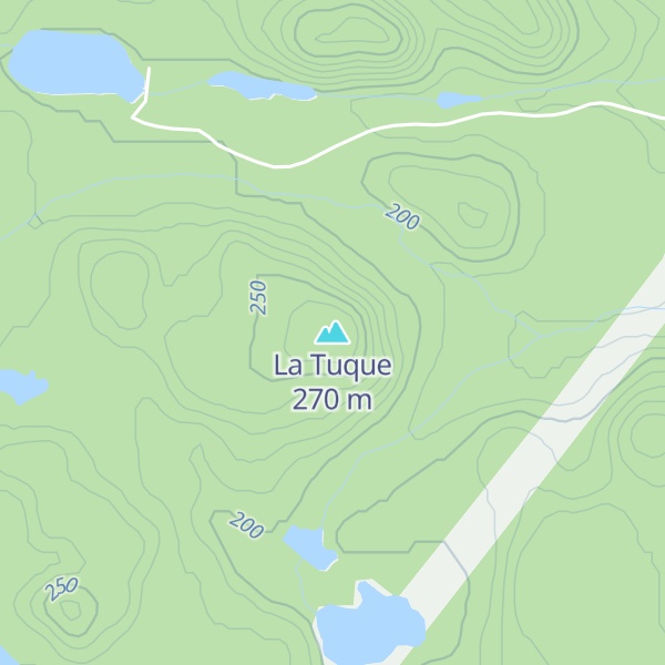 Map of La Tuque