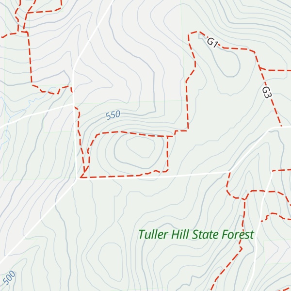 Map of Tuller Hill