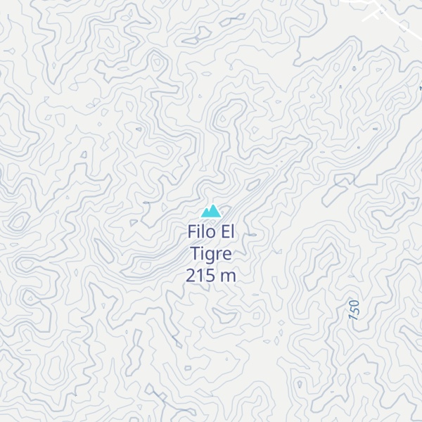 Map of Filo El Tigre