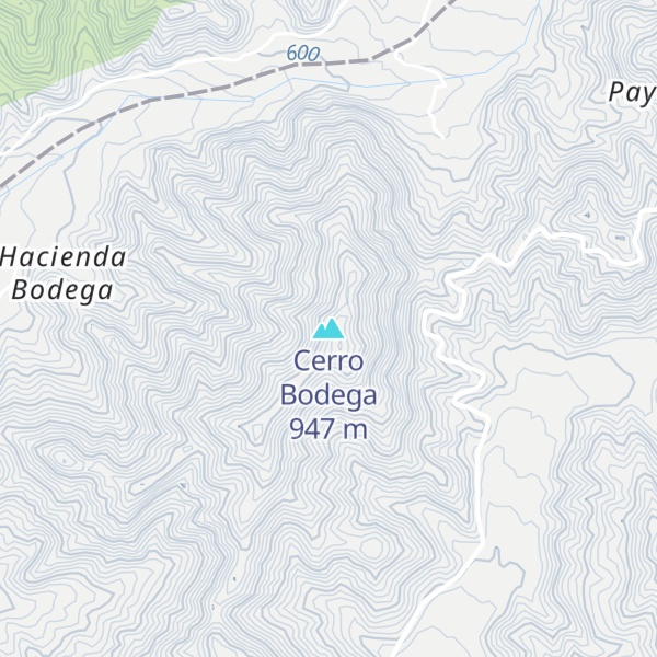 Map of Cerro Bodega