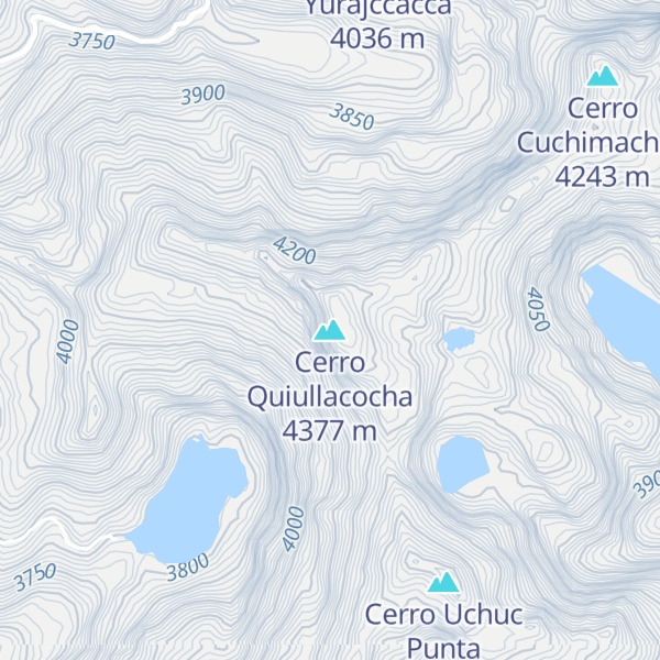 Map of Cerro Quiullacocha
