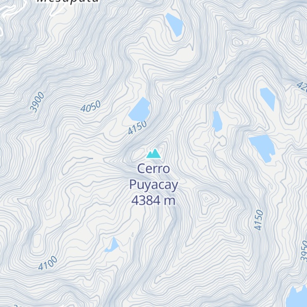 Map of Cerro Puyacay