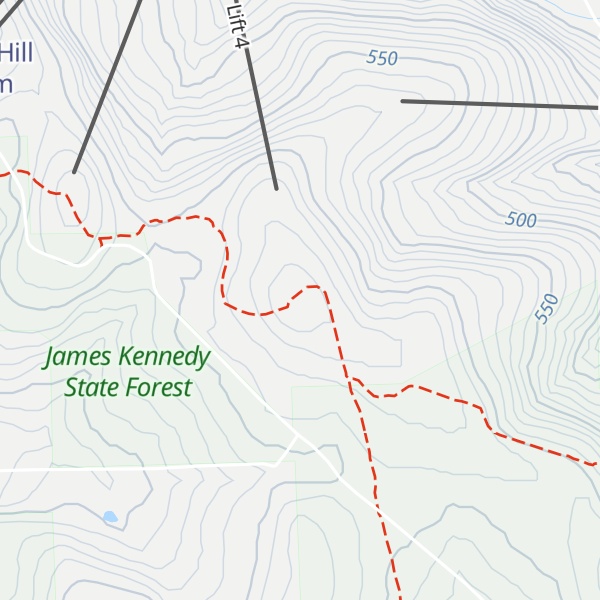 Map of Virgil Mountain