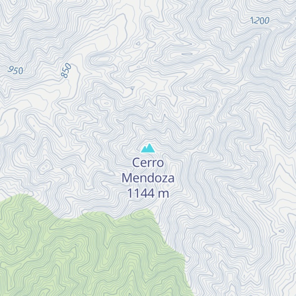Map of Cerro Mendoza