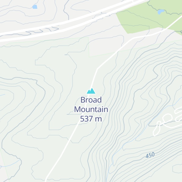 Map of Broad Mountain