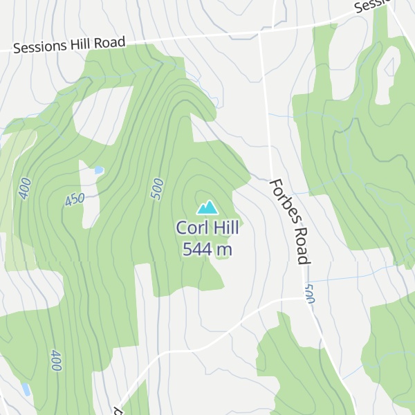 Map of Corl Hill