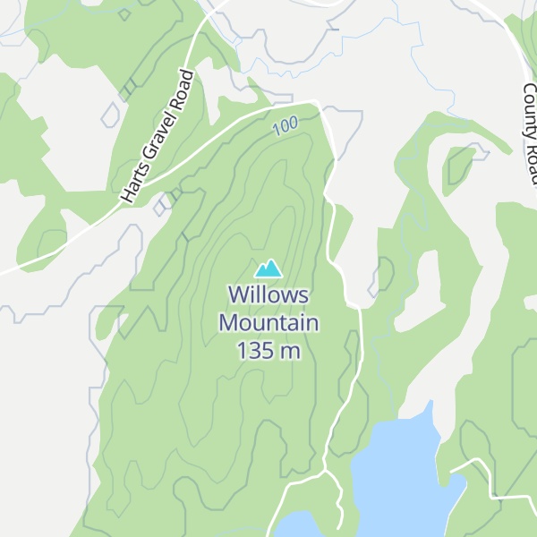 Map of Willows Mountain