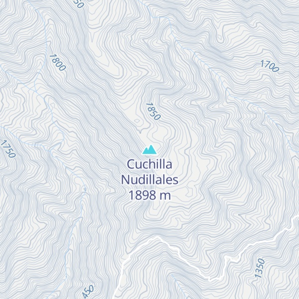 Map of Cuchilla Nudillales