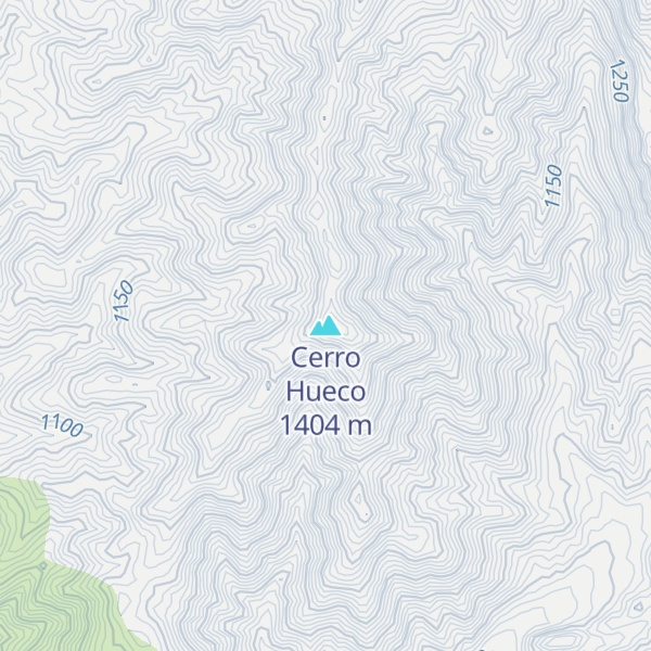 Map of Cerro Hueco