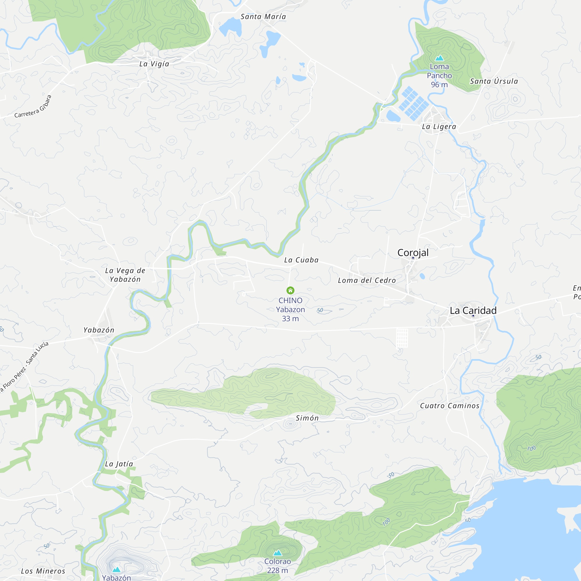 CHINO Yabazon map