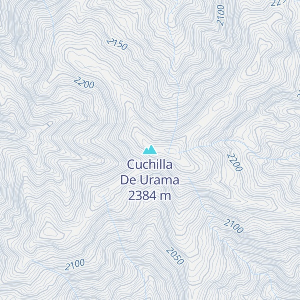Map of Cuchilla De Urama