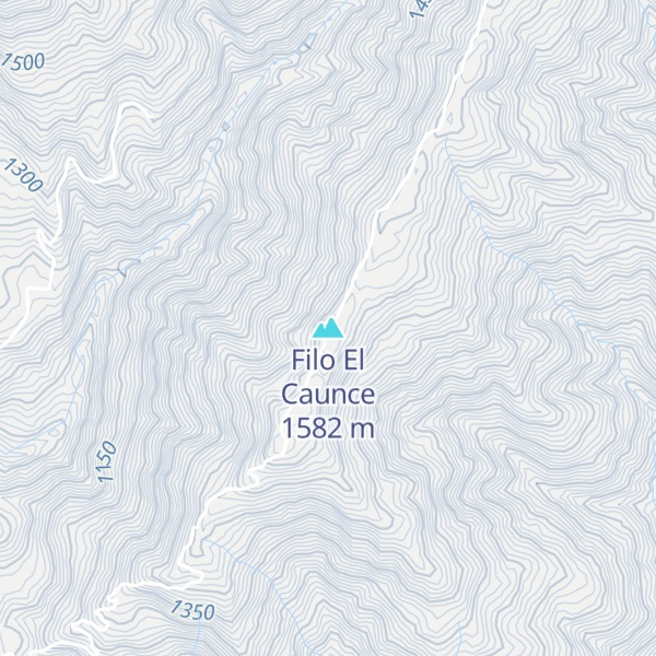 Map of Filo El Caunce