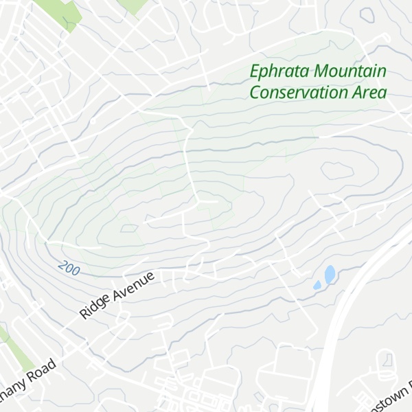 Map of Ephrata Mountain