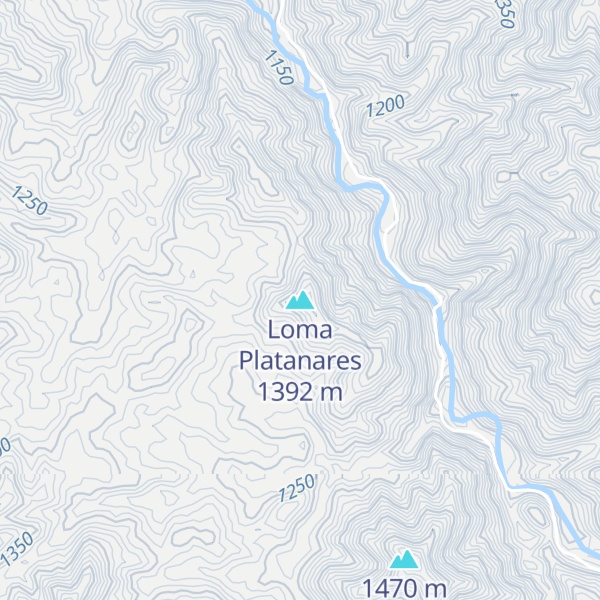 Map of Loma Platanares