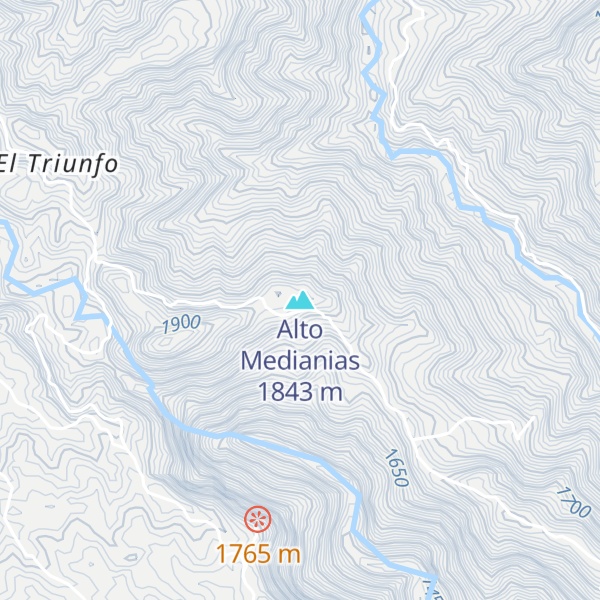 Map of Alto Medianias