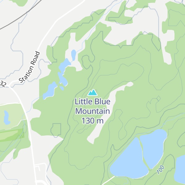 Map of Little Blue Mountain