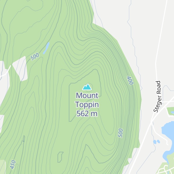 Map of Mount Toppin