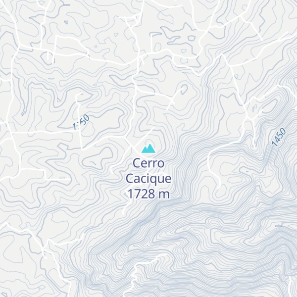 Map of Cerro Cacique