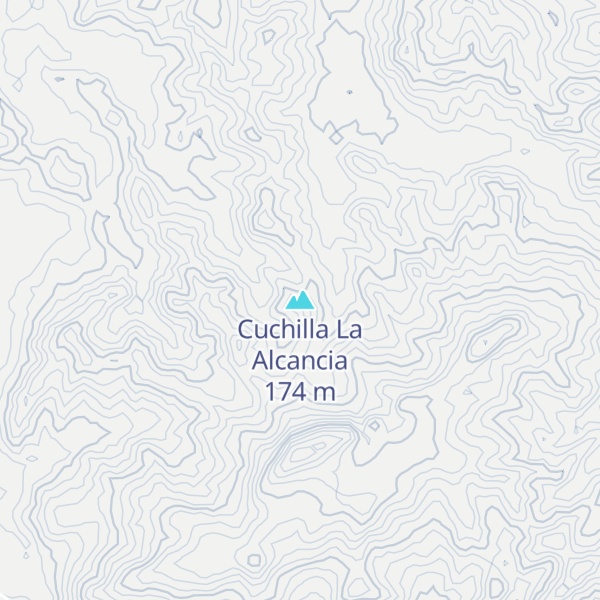 Map of Cuchilla La Alcancia