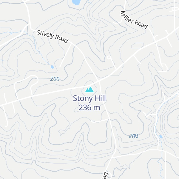 Map of Stony Hill