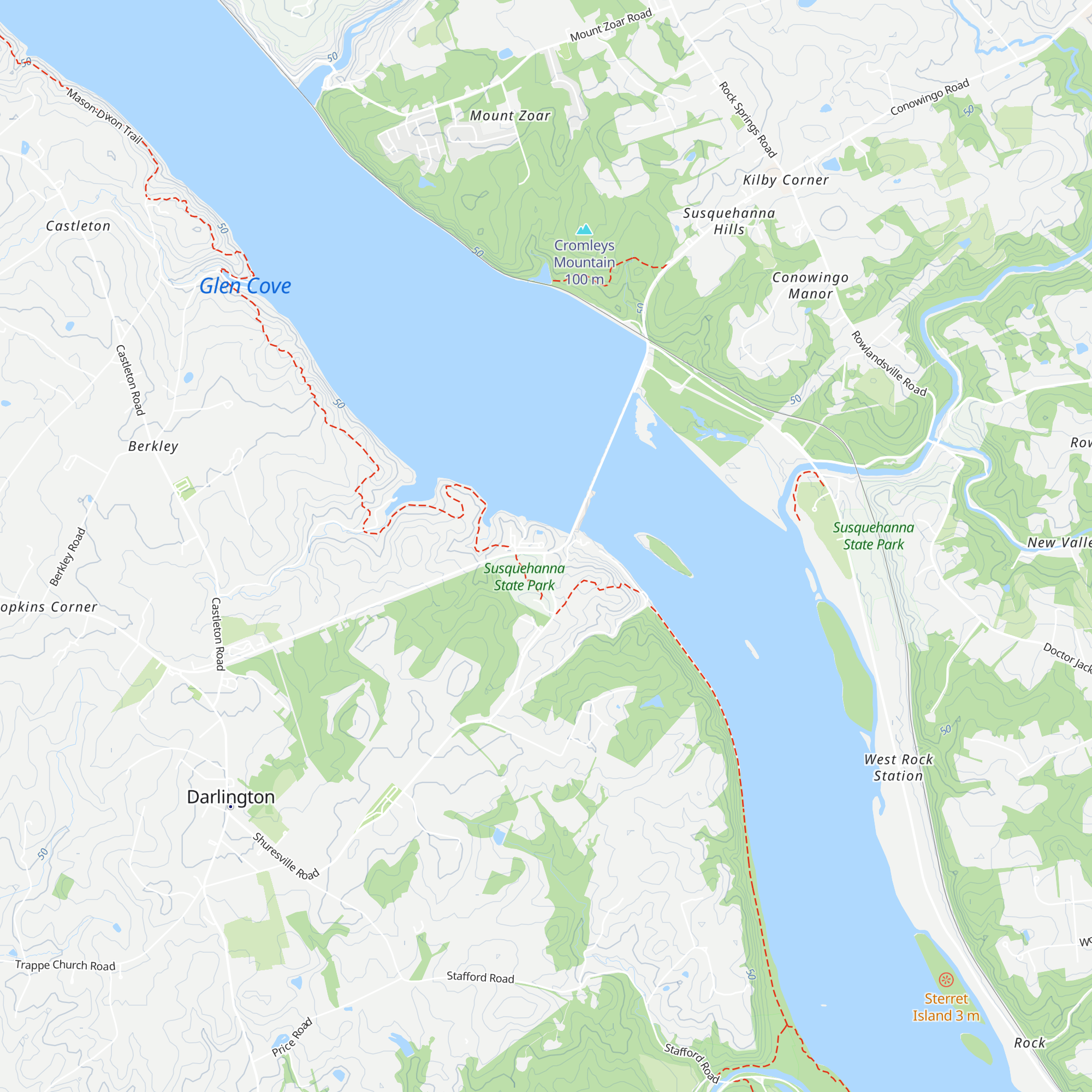 Conowingo Visitor Center map