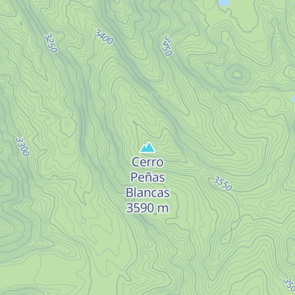 Map of Cerro Peñas Blancas