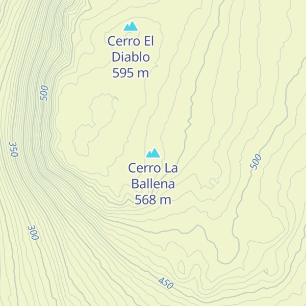 Map of Cerro La Ballena