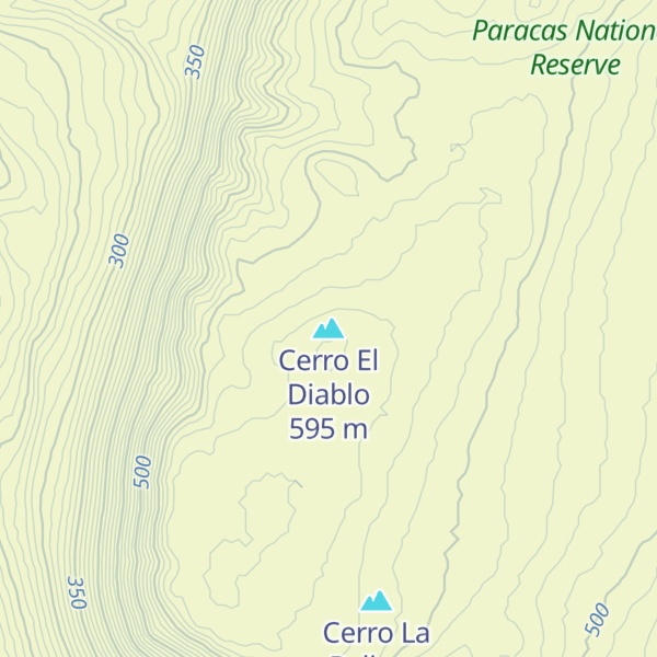 Map of Cerro El Diablo