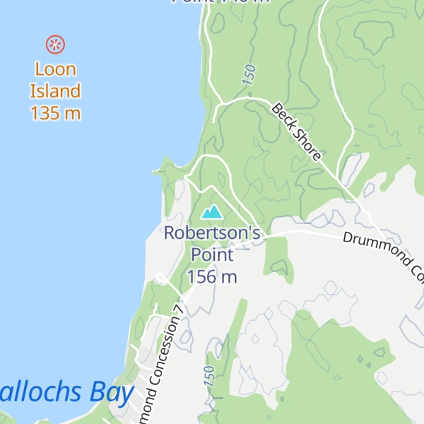 Map of Robertson's Point