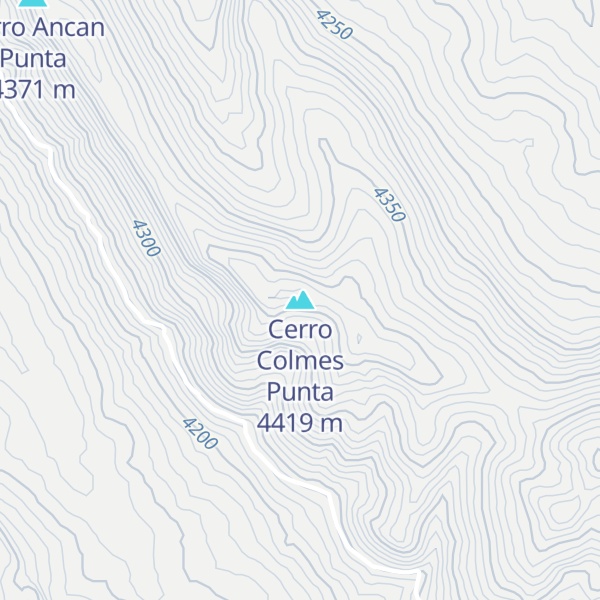 Map of Cerro Colmes Punta