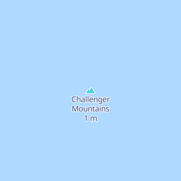 Map of Challenger Mountains