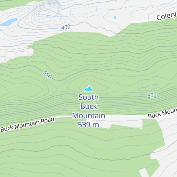 Map of South Buck Mountain