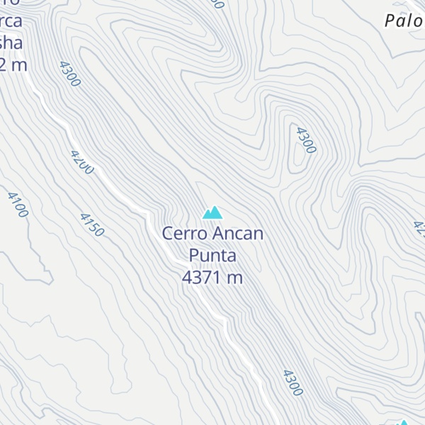 Map of Cerro Ancan Punta