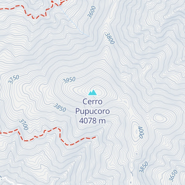 Map of Cerro Pupucoro