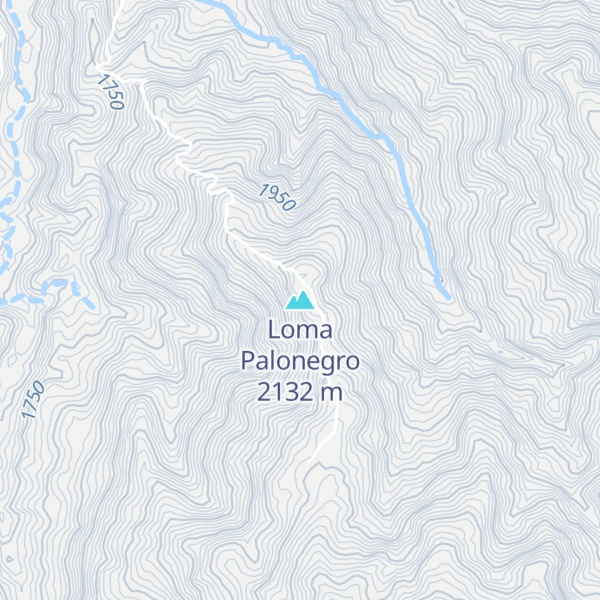Map of Loma Palonegro