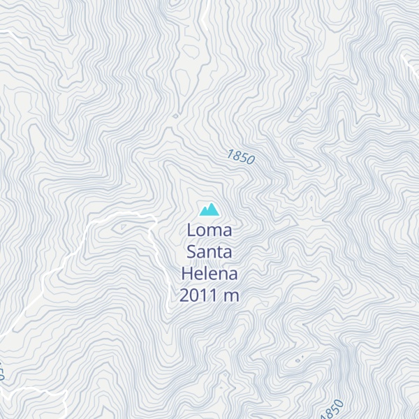 Map of Loma Santa Helena