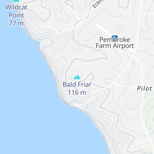 Map of Bald Friar