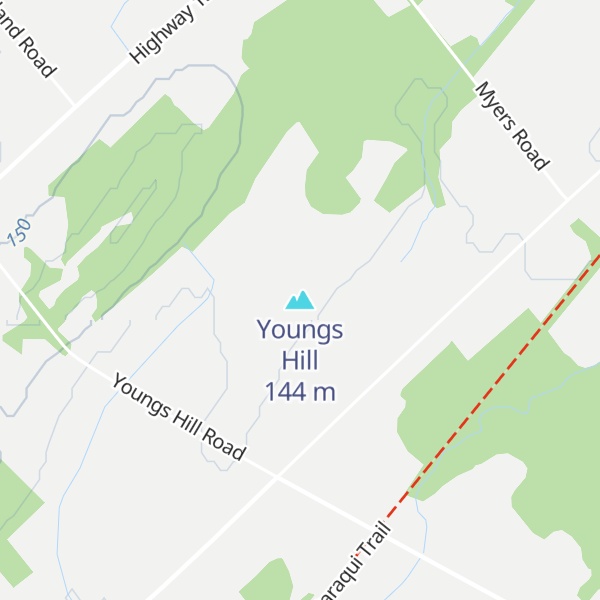Map of Youngs Hill
