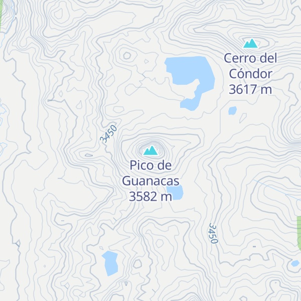 Map of Pico de Guanacas