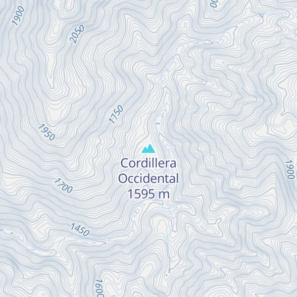Map of Cordillera Occidental