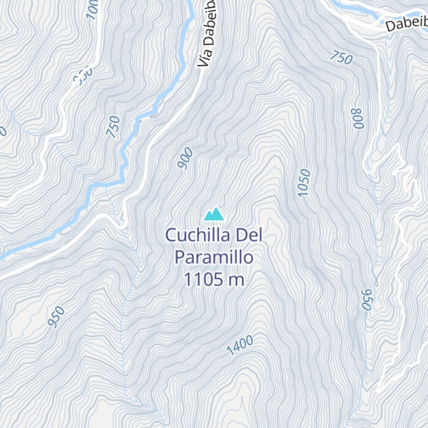Map of Cuchilla Del Paramillo
