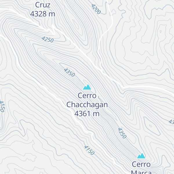 Map of Cerro Chacchagan